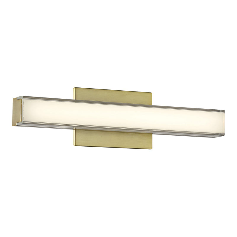 18" LED Bath Vanity Light in Ashen Brass