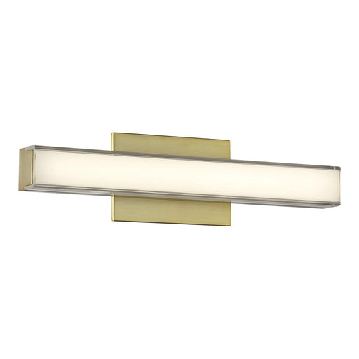 18" LED Bath Vanity Light in Ashen Brass