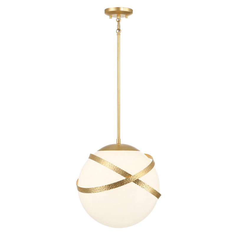 Batignolles Medium Pendant in Spring Gold Leaf