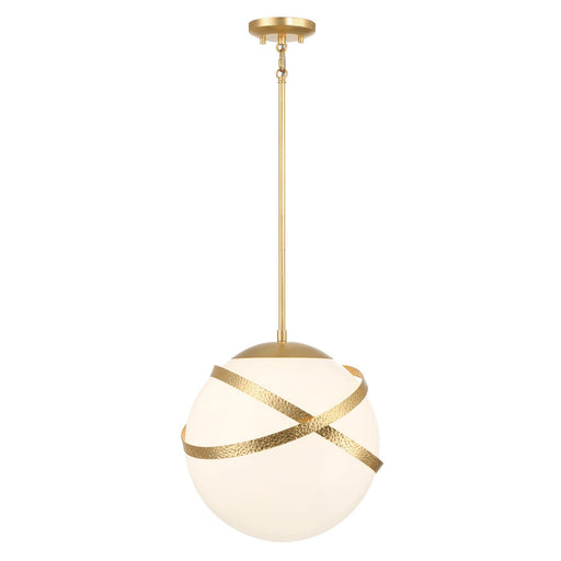 Batignolles Medium Pendant in Spring Gold Leaf
