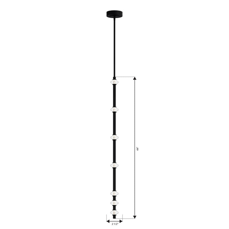 Pearl LED Mini Pendant in Dark Matte Black