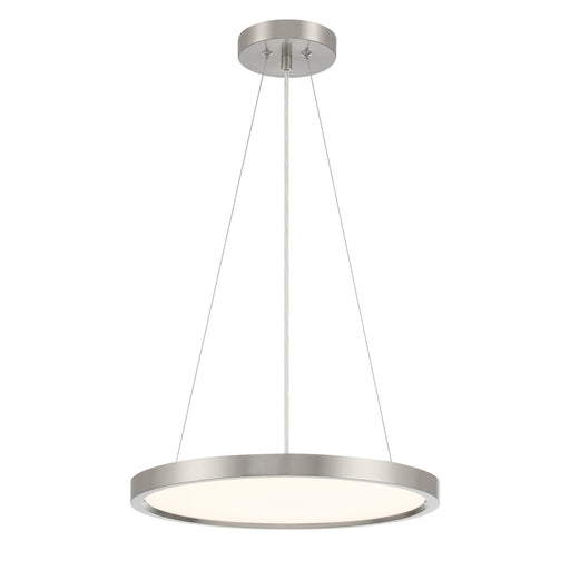 15" Round LED Pendant in Brushed Nickel