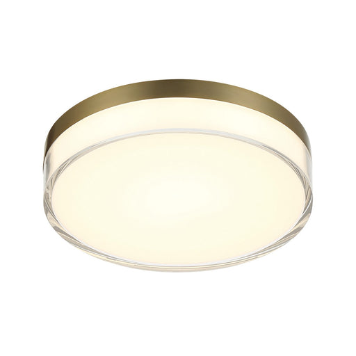 7" Round LED Flush Mount in Ashen Brass