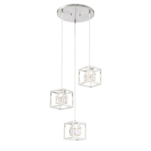 San Marin 3-Light LED Pendant in Brushed Nickel