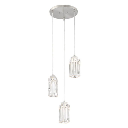 Putnam Place 3-Light LED Pendant in Brushed Nickel