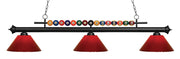 Shark 3 Light 58" Billiard, Plastic Shades in Matte Black