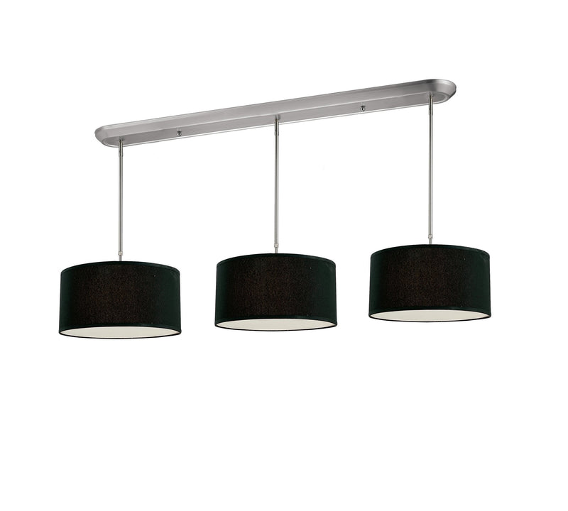 Albion 9 Light 60" Linear Pendant in Black