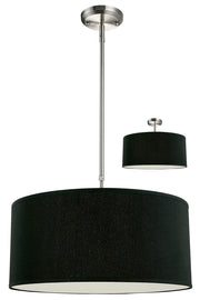 Albion 3 Light 20" Pendant in Black