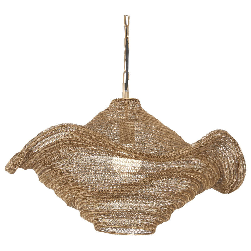 Marseille Pendant in Gilded Brass