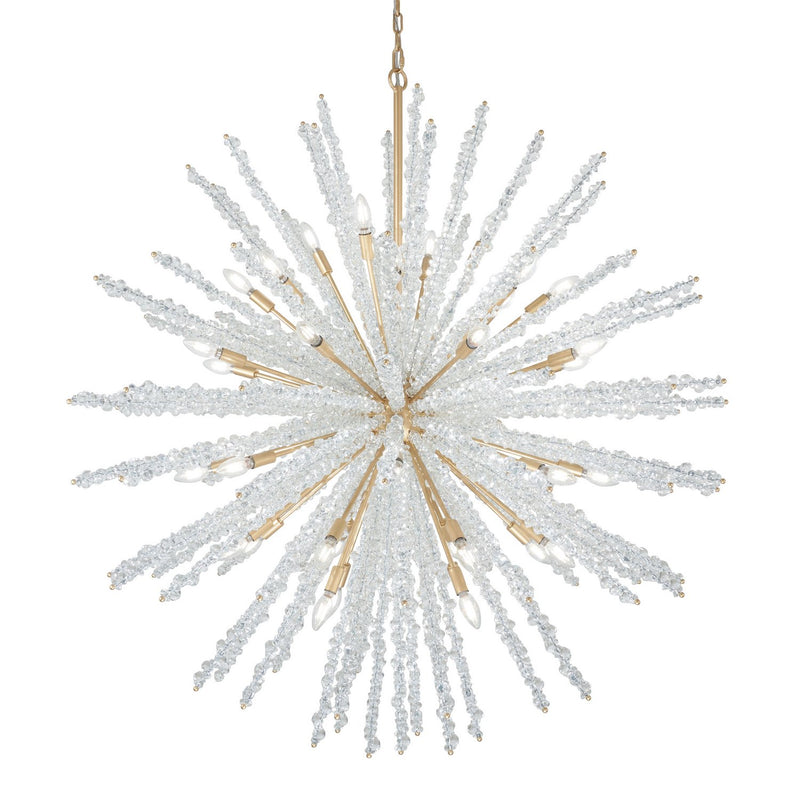 Aisi 40-Light Chandelier in Fawn Gold