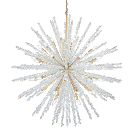 Aisi 40-Light Chandelier in Fawn Gold