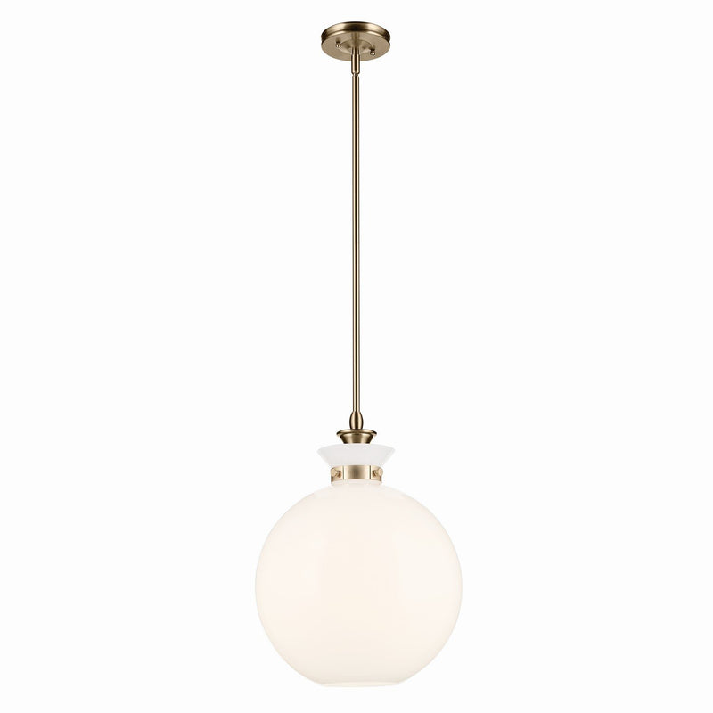 Laria Large Globe Pendant in Champagne Bronze