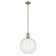 Laria Large Globe Pendant in Champagne Bronze