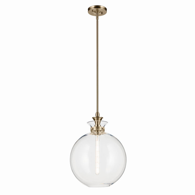 Laria Large Globe Pendant in Champagne Bronze
