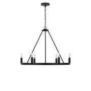 Mirla 6-Light Chandelier in Midnight Black