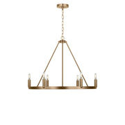 Mirla 6-Light Chandelier in Satin Brass