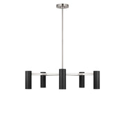 Zentro 5-Light Chandelier in Brushed Nickel
