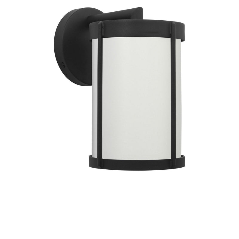 Luning 10" Outdoor Wall Lantern in Textured Black
