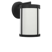 Luning 10" Outdoor Wall Lantern in Textured Black