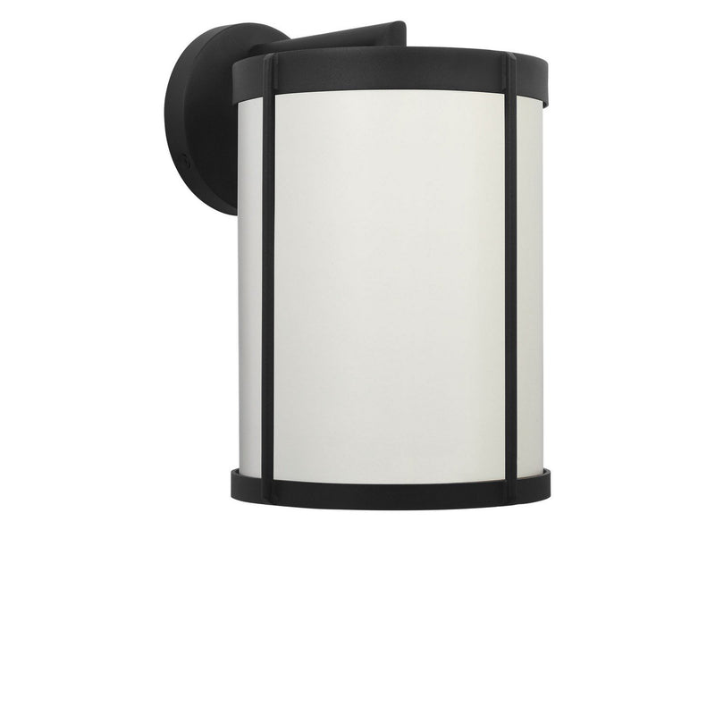 Luning 12" Outdoor Wall Lantern in Textured Black