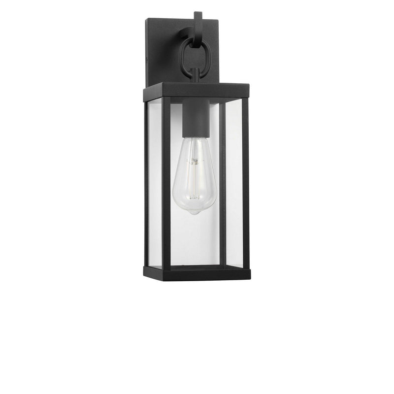 Rox 15" Outdoor Wall Lantern in Textured Black