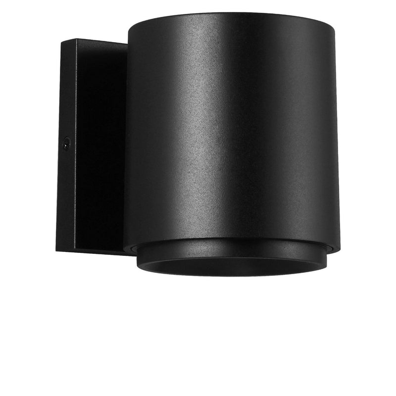 Huntwick Cylinder Outdoor Wall Sconce in Textured Black