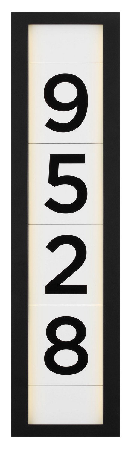 Address Light 2" Outdoor Wall Sconce in White Plastic