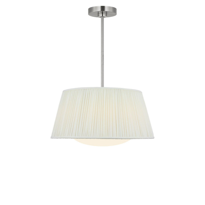 Vilera 3-Light Drum Pendant in Brushed Nickel