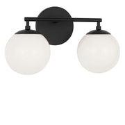 Nube 2-Light Bath Vanity Light in Midnight Black