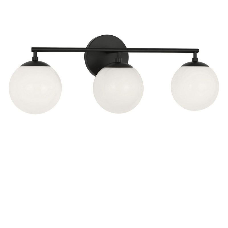 Nube 3-Light Bath Vanity Light in Midnight Black