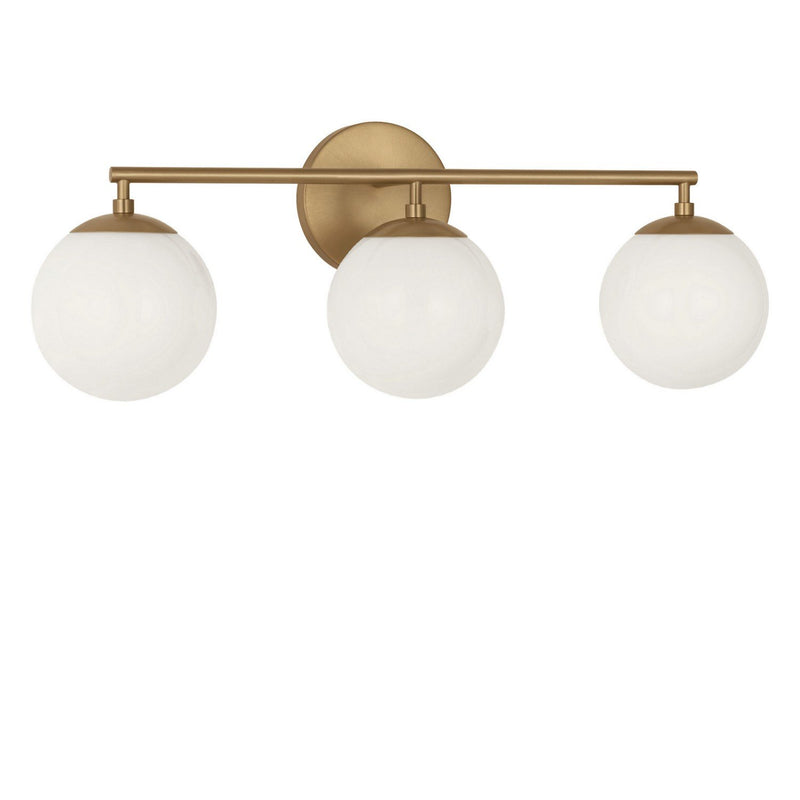Nube 3-Light Bath Vanity Light in Satin Brass