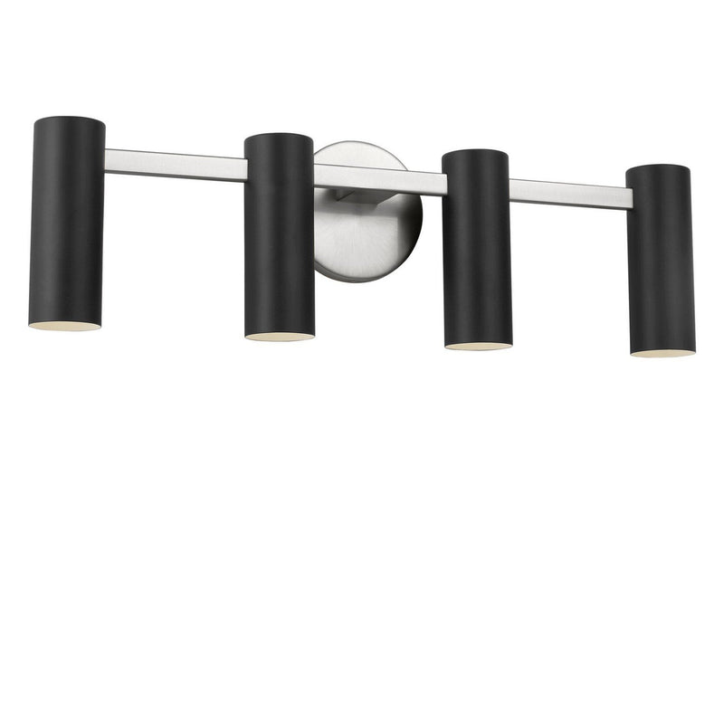 Zentro 4-Light Bath Vanity Light in Brushed Nickel