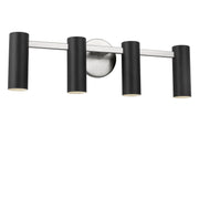Zentro 4-Light Bath Vanity Light in Brushed Nickel