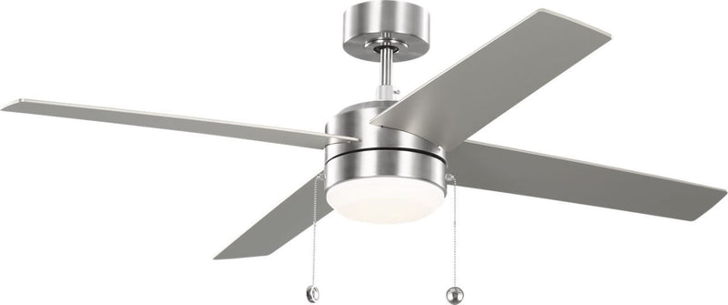 Loni 52" LED Ceiling Fan in Brushed Steel