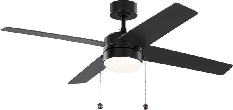 Loni 52" LED Ceiling Fan in Midnight Black