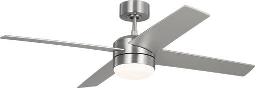 Loni 52" LED Ceiling Fan with Wall Control in Brushed Steel