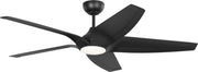 Dellwood 56" LED Ceiling Fan in Midnight Black