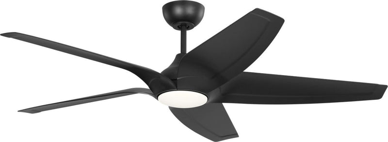 Dellwood 56" LED Ceiling Fan in Midnight Black