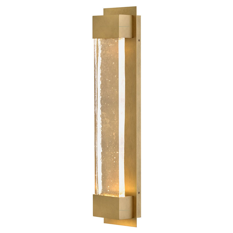 Rune Extra Large Outdoor Wall Sconce in Heritage Brass