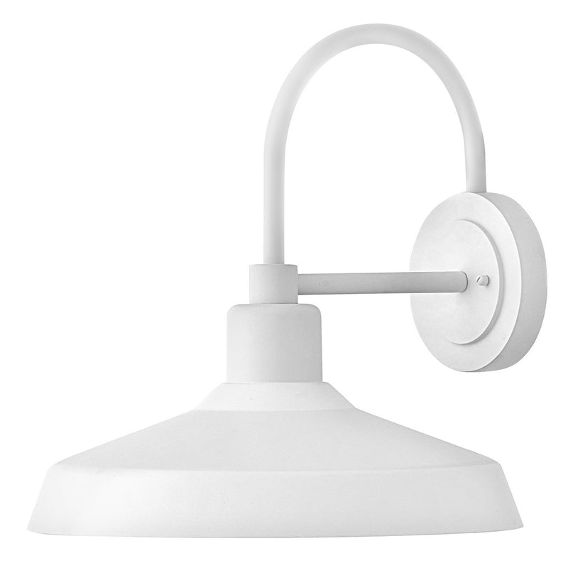 Forge Large Outdoor Wall Sconce in Textured White