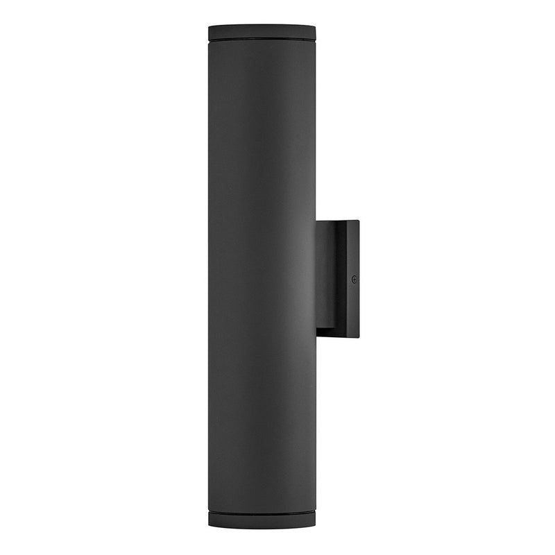 Silo 2-Light 20" Outdoor Wall Sconce in Black