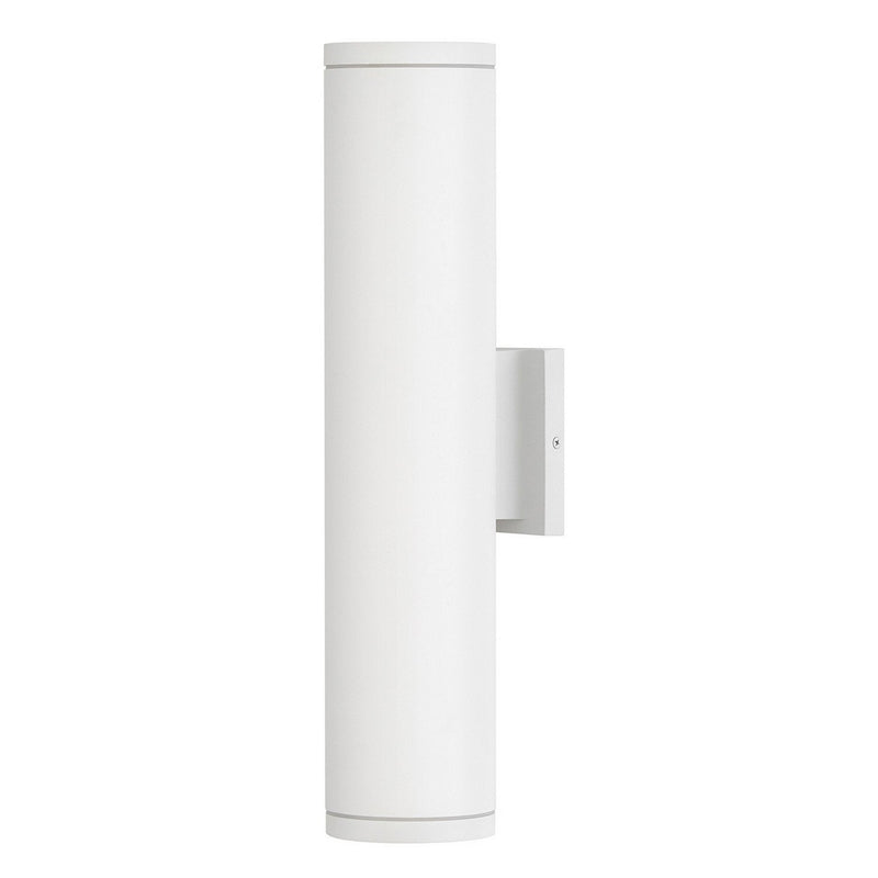Silo 2-Light 20" Outdoor Wall Sconce in Textured White