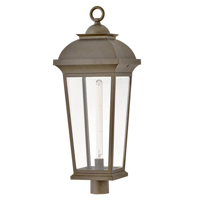 Hawthorne Outdoor Post Light in Blackened Brass