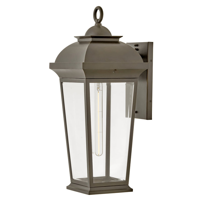 Hawthorne Extra Large Outdoor Wall Lantern in Blackened Brass