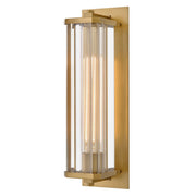 Marcel Outdoor Wall Sconce in Heritage Brass