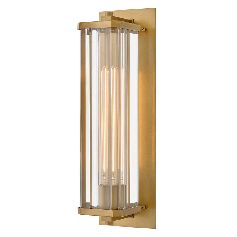 Marcel Outdoor Wall Sconce in Heritage Brass