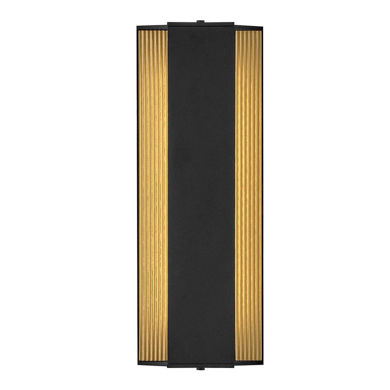 Strata Medium LED Outdoor Wall Sconce in Black