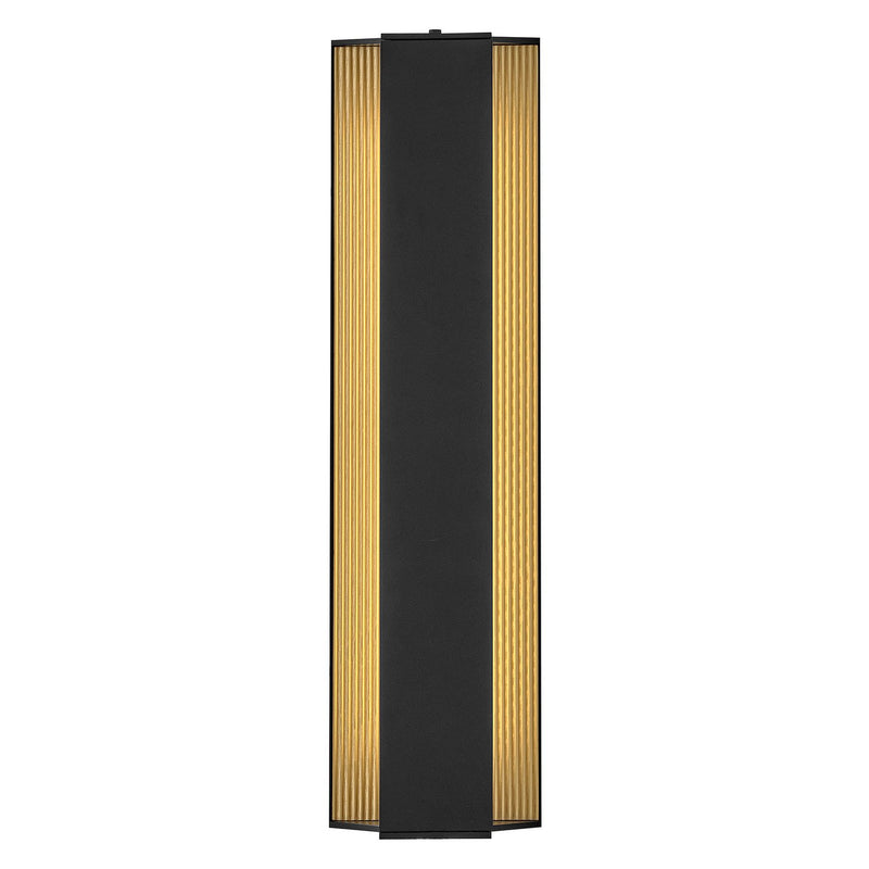 Strata Large LED Outdoor Wall Sconce in Black