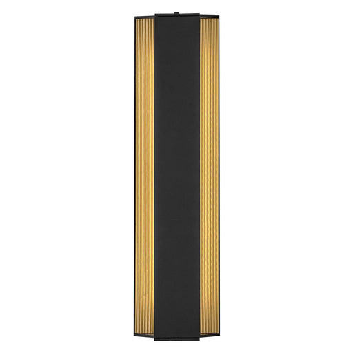 Strata Large LED Outdoor Wall Sconce in Black