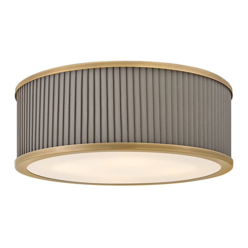 Arden 3-Light Flush Mount in Heritage Brass